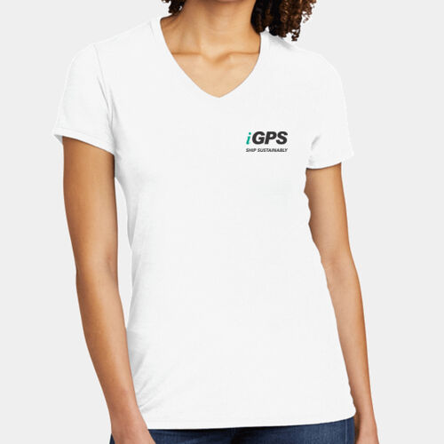 iGPS Printed   - Women's Tri Blend V Neck Tee Thumbnail
