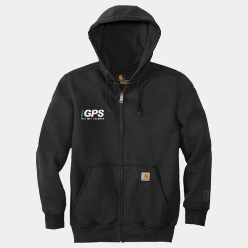 iGPS Embroidered - Rain Defender ® Paxton Heavyweight Hooded Zip Front Sweatshirt Thumbnail