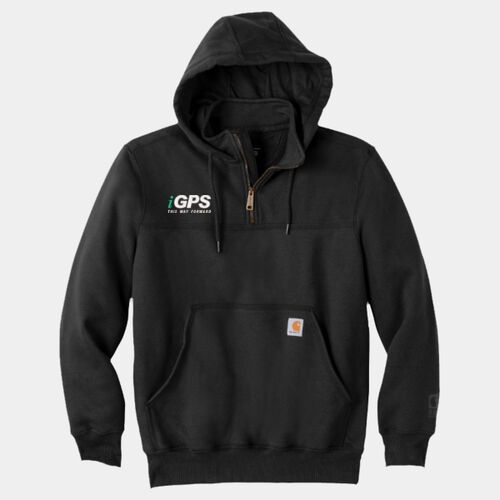 iGPS Embroidered - Rain Defender ® Paxton Heavyweight Hooded Zip Mock Sweatshirt Thumbnail