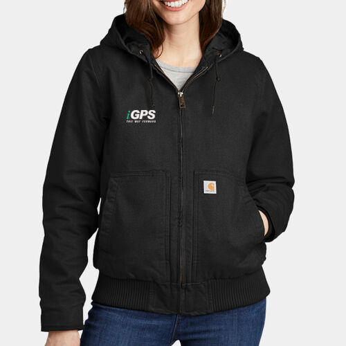 iGPS Embroidered - Women's Washed Duck Active Jac Thumbnail