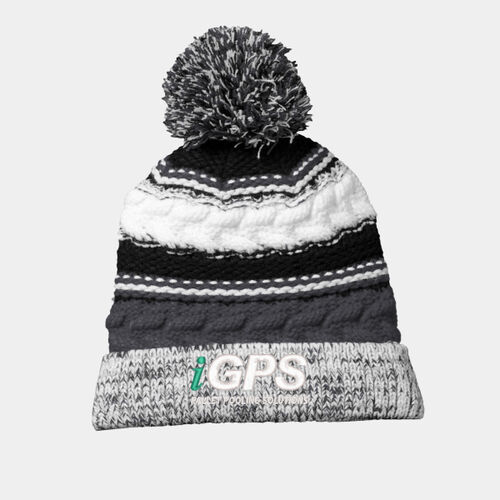 iGPS Embroidered  - Pom Pom Team Beanie Thumbnail