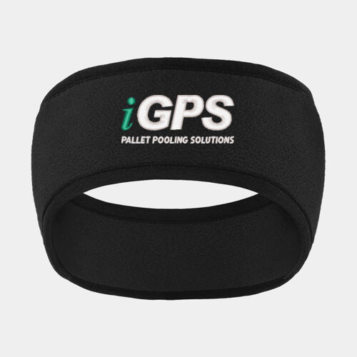 iGPS Embroidered  - Two Color Fleece Headband Thumbnail