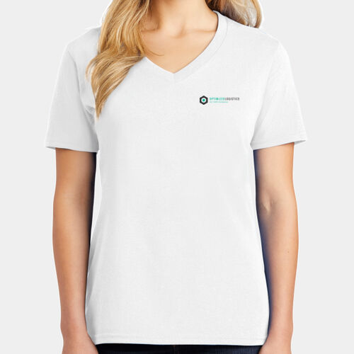 iGPS Printed  - Ladies Core Cotton V Neck Tee Thumbnail