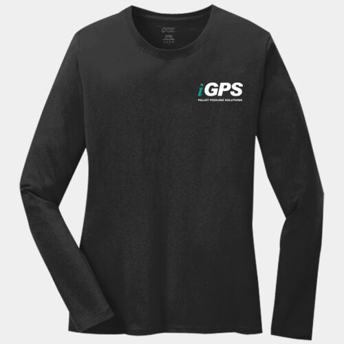 iGPS Printed  - Ladies Long Sleeve Core Cotton Tee Thumbnail