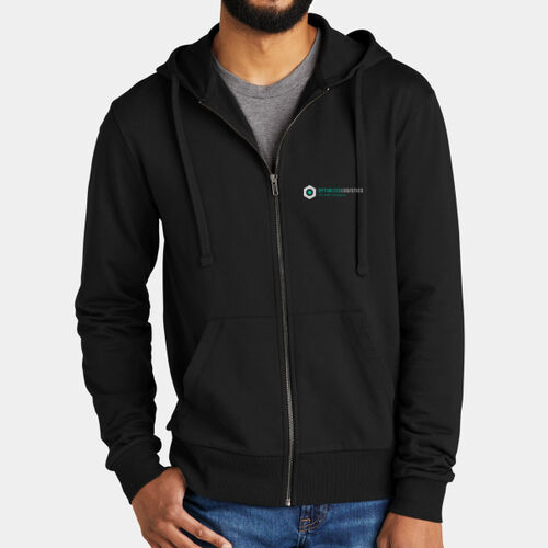 iGPS Printed  - Unisex Organic French Terry Full Zip Hoodie Thumbnail