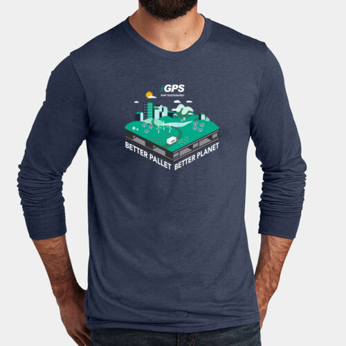 iGPS Better Pallet Better Planet - Unisex Tri Blend Long Sleeve Tee Thumbnail