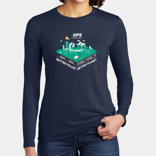 iGPS Better Pallet Better Planet - Women's Tri Blend Long Sleeve Tee Thumbnail