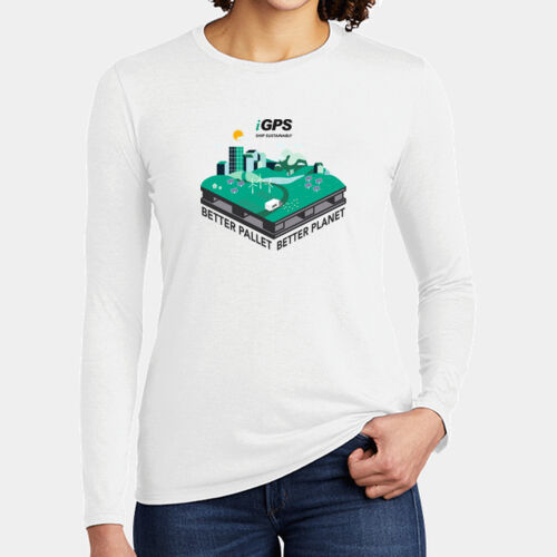 iGPS Better Pallet Better Planet - Women's Tri Blend Long Sleeve Tee Thumbnail
