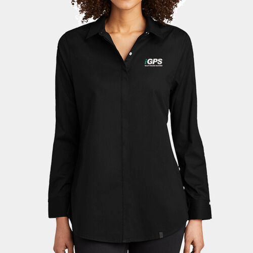 iGPS Embroidered - Ladies Commuter Woven Tunic Thumbnail