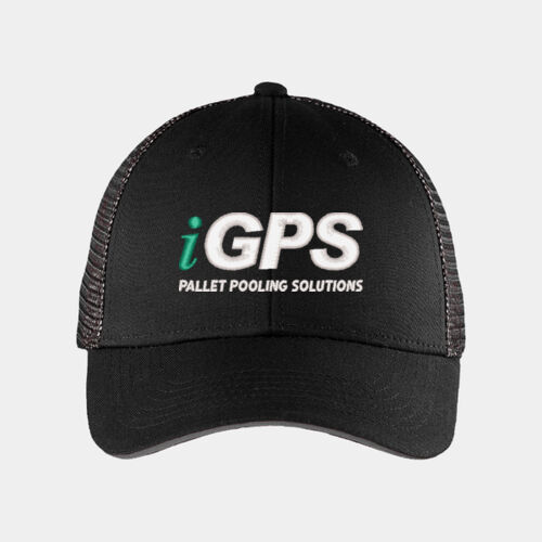 iGPS Embroidered  - Double Mesh Snapback Sandwich Bill Cap Thumbnail