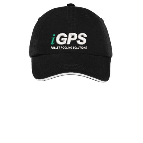 iGPS Embroidered  - Sandwich Bill Cap with Striped Closure Thumbnail
