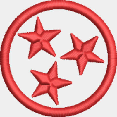 TN Tri-Star Red Embroidery