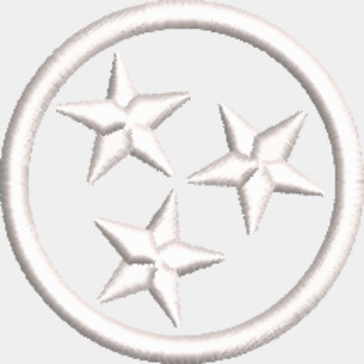 TN Tri-Star White Embroidery