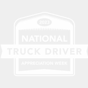 2023 Trucker Badge T-Shirt Front Crest White Thumbnail
