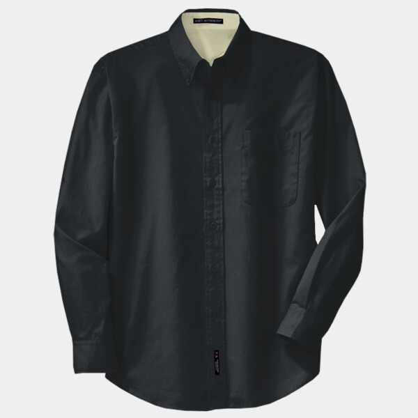 Custom No Minimum Port Authority Tall Long Sleeve Easy Care Shirt TLS608 Front View