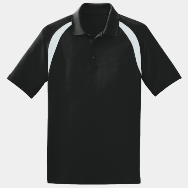 Custom No Minimum Sport-Tek Dry Zone Colorblock Raglan Polo T476 Front View