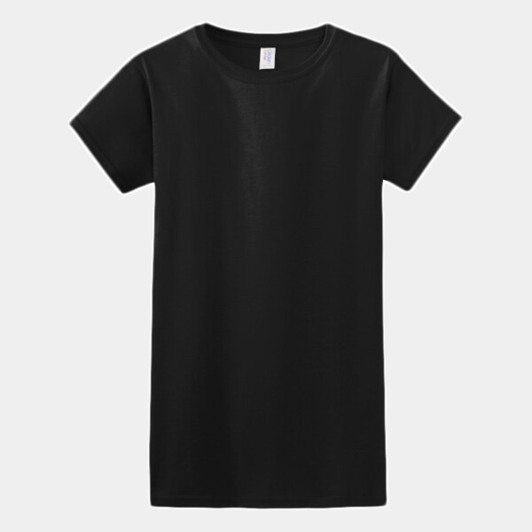 Custom No Minimum Gildan Softstyle Ladies T-Shirt 64000L Front View
