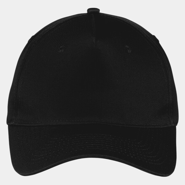Custom No Minimum Five Panel Twill Cap CP86 Front View
