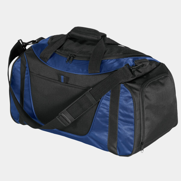 Custom No Minimum Port Authority Small Two Tone Duffel BG1040 Front View