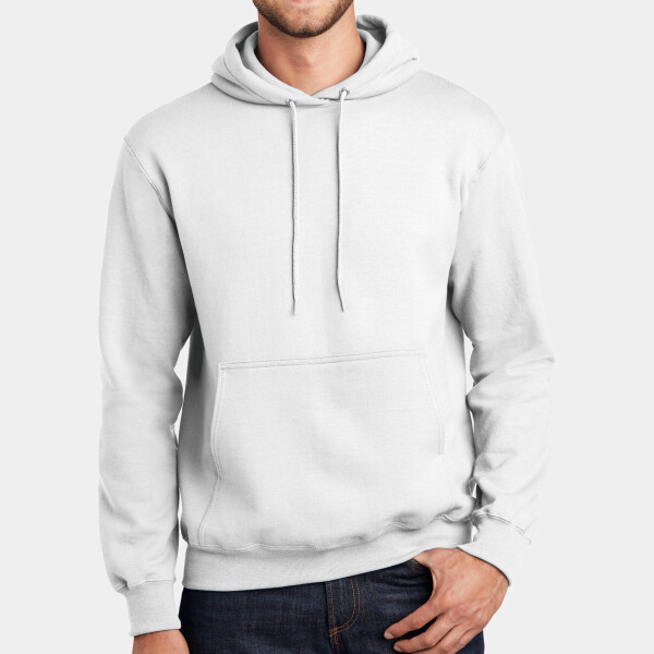 No Minimum Custom Logo Tall Essential Fleece Pullover Hooded Sweatshirt PC90HT Front View