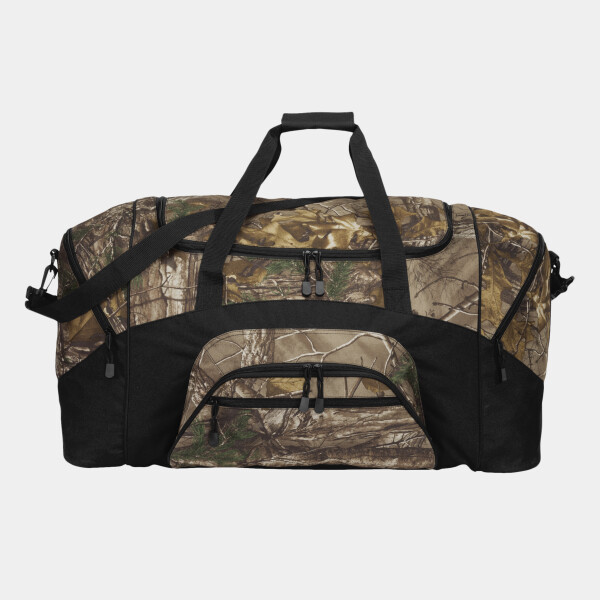 Custom No Minimum Port Authority Camouflage Colorblock Sport Duffel BG99C Front View