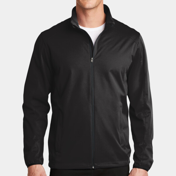 Custom No Minimum Port Authority Active Soft Shell Jacket J717 Front View