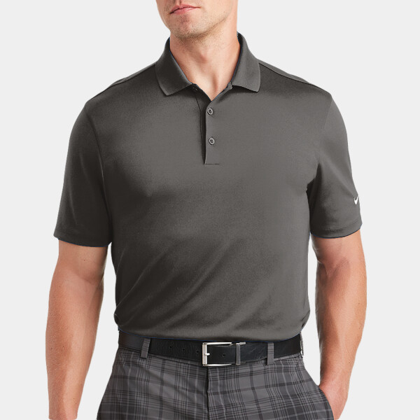 No Minimum Custom Logo Nike Dri FIT Classic Fit Players Polo with Flat Knit Collar 838956 Front View