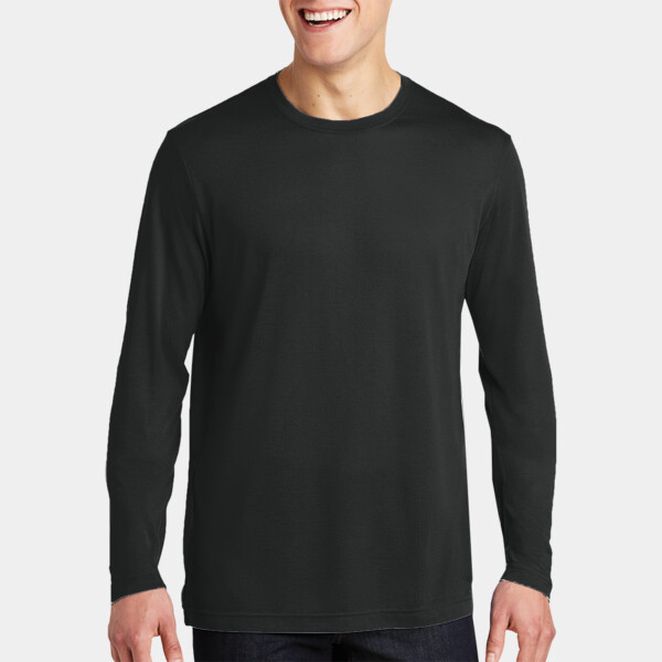 Custom No Minimum Sport-Tek Long Sleeve PosiCharge Competitor Cotton Touch Tee ST450LS Front View