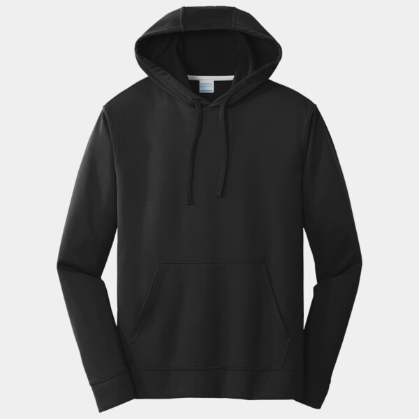 Custom No Minimum Port & Company Performance Fleece Pullover Hooded Sweatshirt PC590H Front View