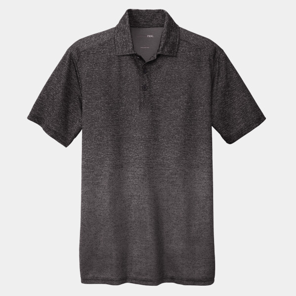Custom No Minimum Sport-Tek Ombre Heather Polo ST671 Front View