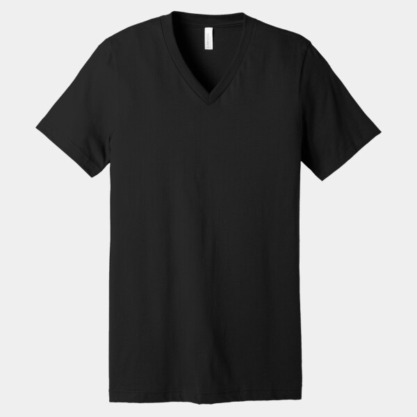 Custom No Minimum Bella Canvas Unisex Jersey Short Sleeve V-Neck Tee BC3005 Front View