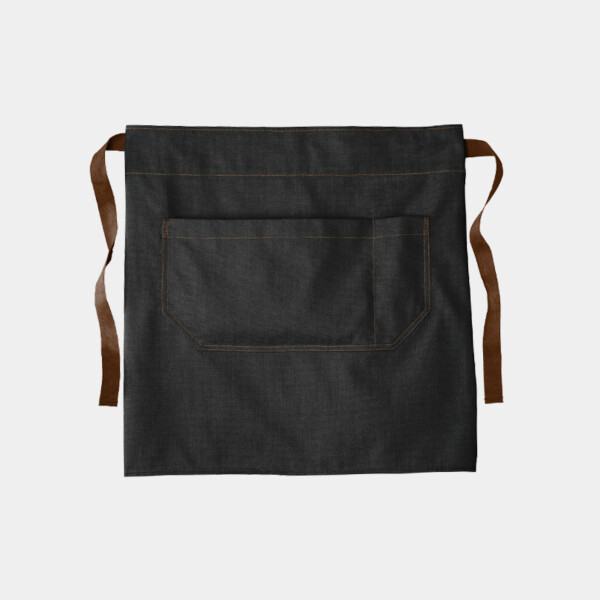 Custom No Minimum Port Authority Market Half Bistro Apron A801 Front View