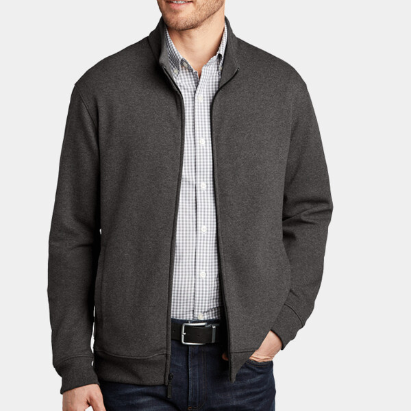 Custom No Minimum Port Authority Interlock Full Zip K809 Front View