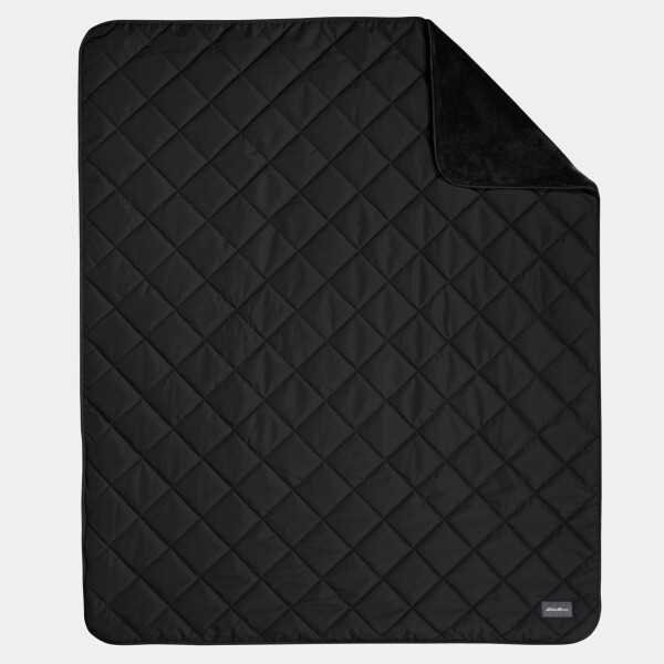 Customizable logo no minimum quilted insulated fleece blanket EB751 front view