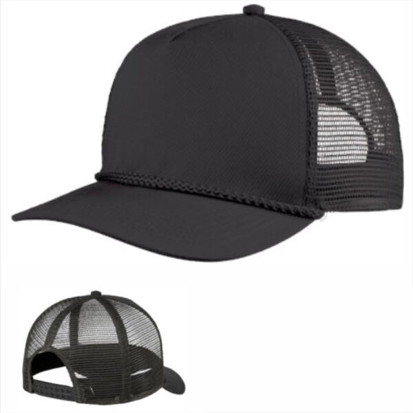 No Minimum Custom Logo Port Authority 5 Panel Snapback Cap C932 Front