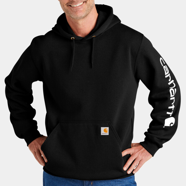 Custom No Minimum Carhartt Midweight Hooded Logo Sweatshirt CTK288 Front View