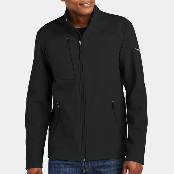 Custom No Minimum Eddie Bauer Stretch Soft Shell Jacket EB544 Front View