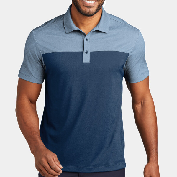 Custom No Minimum Port Authority Fine Pique Blend Blocked Polo K831 Front View