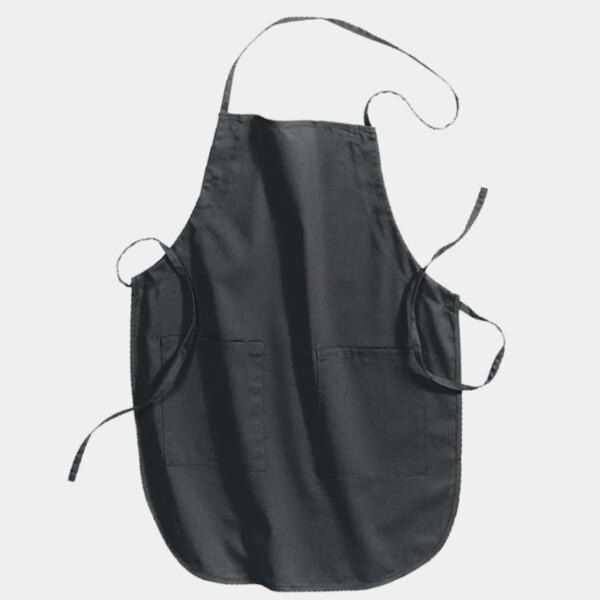 No Minimum Custom Logo Port Authority Full Length Apron A520 Front View