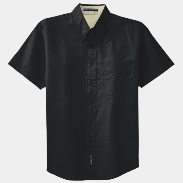 Custom No Minimum Port Authority Short Sleeve Easy Care Shirt S508 Front View