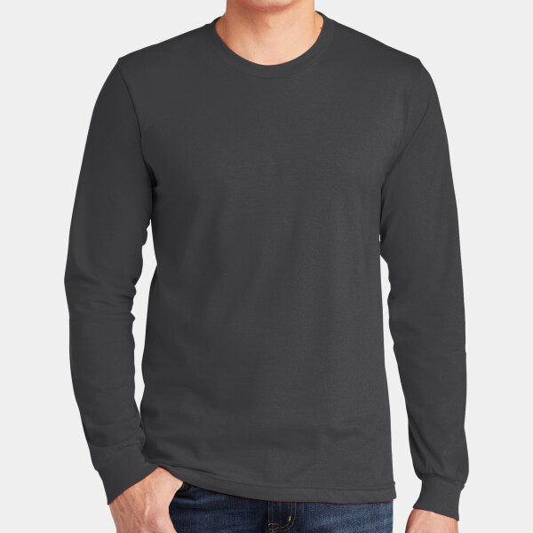 Custom No Minimum American Apparel Fine Jersey Unisex Long Sleeve T-Shirt 2007 Front View