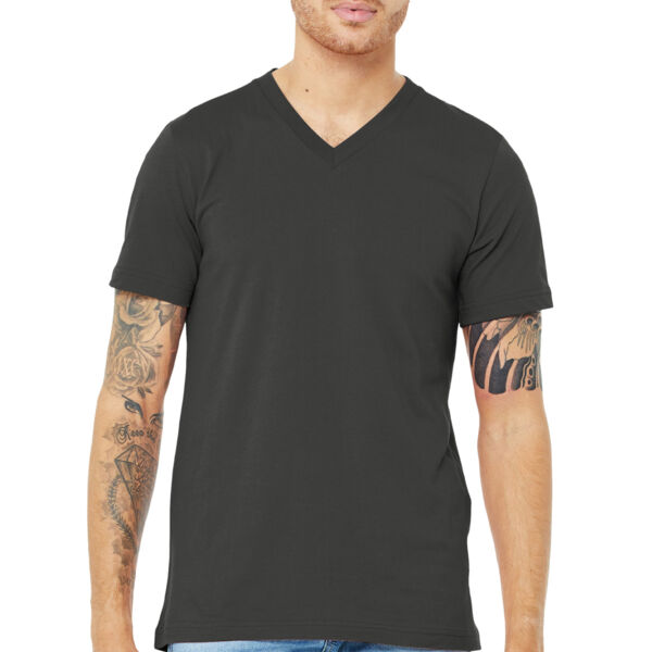 Unisex Jersey Short Sleeve V Neck Tee Thumbnail