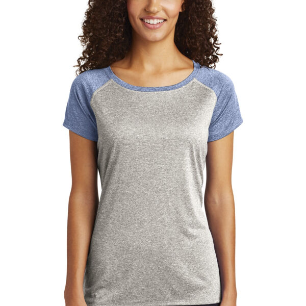 Ladies Heather On Heather Contender  Scoop Neck Tee Thumbnail