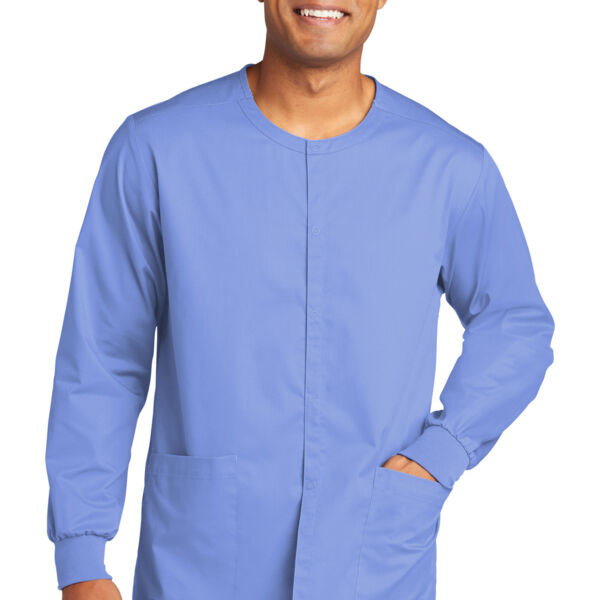 Unisex WorkFlex Snap Front Scrub Jacket Thumbnail