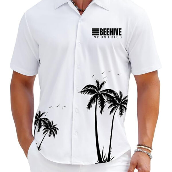 Beehive Hawaiian White Shirt Thumbnail