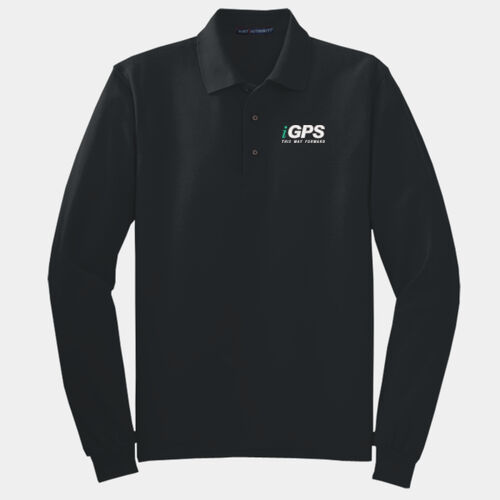 iGPS Embroidered Crest - Tall Silk Touch™ Long Sleeve Polo Thumbnail