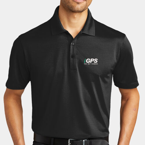iGPS Embroidered Crest - Eclipse Stretch Polo Thumbnail