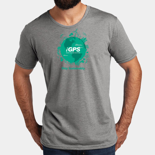 iGPS Earth Ship Sustainably - Unisex Tri Blend Tee Thumbnail