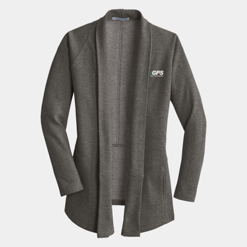 iGPS Embroidered  - Ladies Interlock Cardigan Thumbnail