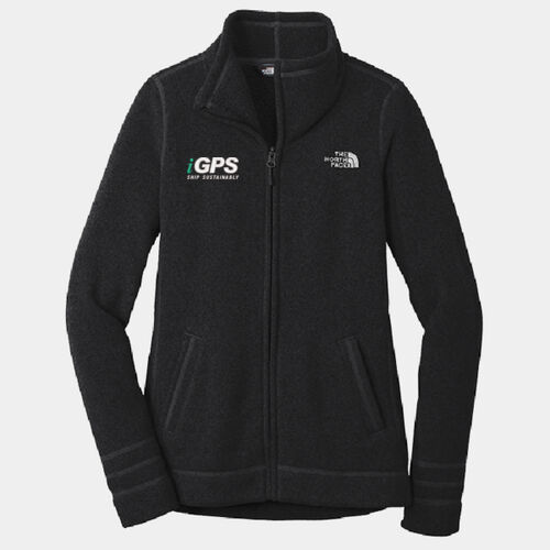 iGPS Embroidered  - Ladies Sweater Fleece Jacket Thumbnail